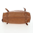 Miu Miu Side Ribbon Shoulder Bag Leather Brown Gold Tone Auth am12465V-5