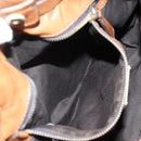 Miu Miu Side Ribbon Shoulder Bag Leather Brown Gold Tone Auth am12465V-23