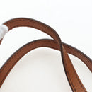 Miu Miu Side Ribbon Shoulder Bag Leather Brown Gold Tone Auth am12465V-14