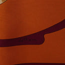 HERMES Carre 90 Scarf Silk ""CARNETS DE BAL"" Orange Auth am12466M-12