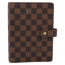 LOUIS VUITTON Damier Ebene Agenda MM Day Planner Cover R20240 LV Auth am12467V-13