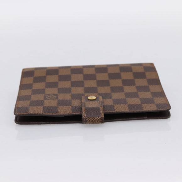 LOUIS VUITTON Damier Ebene Agenda MM Day Planner Cover R20240 LV Auth am12467V
