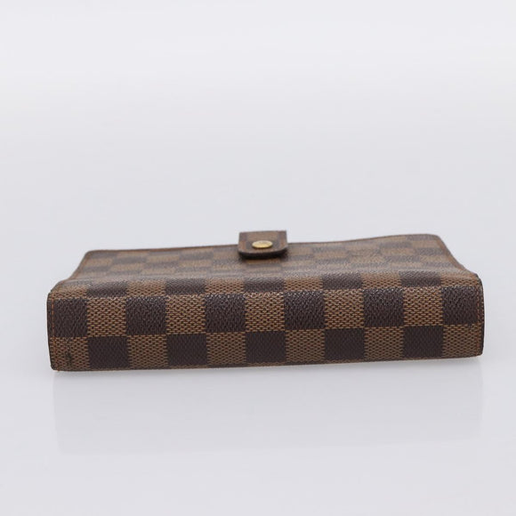 LOUIS VUITTON Damier Ebene Agenda MM Day Planner Cover R20240 LV Auth am12467V