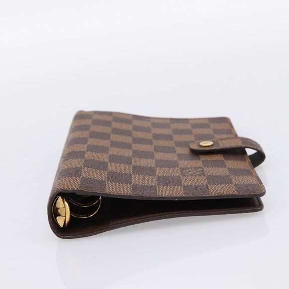 LOUIS VUITTON Damier Ebene Agenda MM Day Planner Cover R20240 LV Auth am12467V