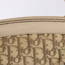 Christian Dior Trotter Canvas Floral Hand Bag Ivory Silver Auth am12468-20