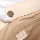 Christian Dior Trotter Canvas Floral Hand Bag Ivory Silver Auth am12468-9