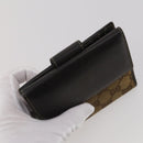 GUCCI Pouch Wallet GG Leather Canvas 6 Set Beige Black Auth am12473-27
