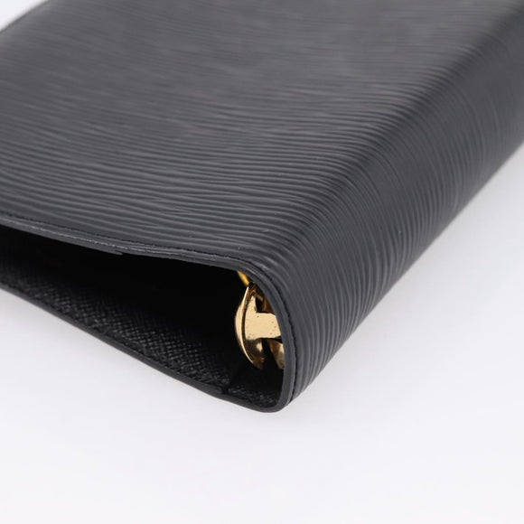 LOUIS VUITTON Epi Agenda MM Day Planner Cover Black R20042 LV Auth am12474V