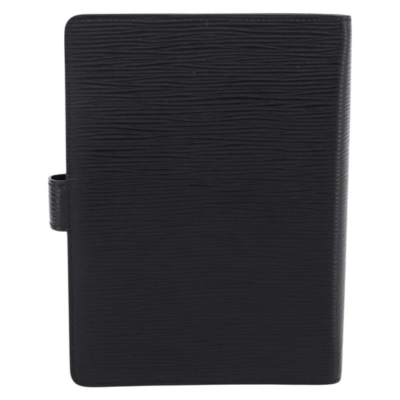LOUIS VUITTON Epi Agenda MM Day Planner Cover Black R20042 LV Auth am12474V