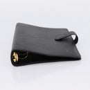 LOUIS VUITTON Epi Agenda MM Day Planner Cover Black R20042 LV Auth am12474V-6