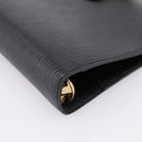 LOUIS VUITTON Epi Agenda MM Day Planner Cover Black R20042 LV Auth am12474V-7
