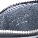 SAINT LAURENT Fragment Case Leather Black Silver 463778 Auth am12475V-19