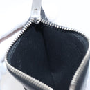 SAINT LAURENT Fragment Case Leather Black Silver 463778 Auth am12475V-20