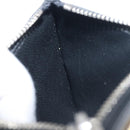 SAINT LAURENT Fragment Case Leather Black Silver 463778 Auth am12475V-21