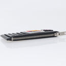 SAINT LAURENT Fragment Case Leather Black Silver 463778 Auth am12475V-5