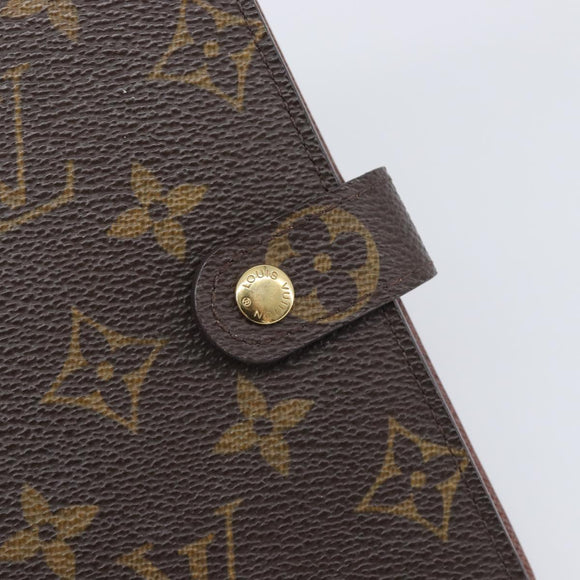 LOUIS VUITTON Monogram Agenda PM Day Planner Cover R20005 LV Auth am12476V