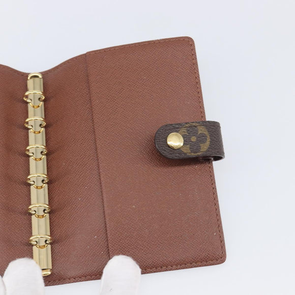 LOUIS VUITTON Monogram Agenda PM Day Planner Cover R20005 LV Auth am12476V