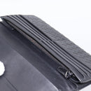 BOTTEGA VENETA INTRECCIATO Long Wallet Leather Black Auth am12478M-20
