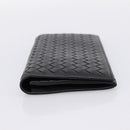 BOTTEGA VENETA INTRECCIATO Long Wallet Leather Black Auth am12478M-3