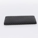 BOTTEGA VENETA INTRECCIATO Long Wallet Leather Black Auth am12478M-6
