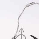 Christian Dior Heart Arrow Bracelet Metal Silver Auth am12479M-11