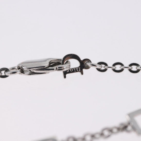 Christian Dior Heart Arrow Bracelet Metal Silver Auth am12479M