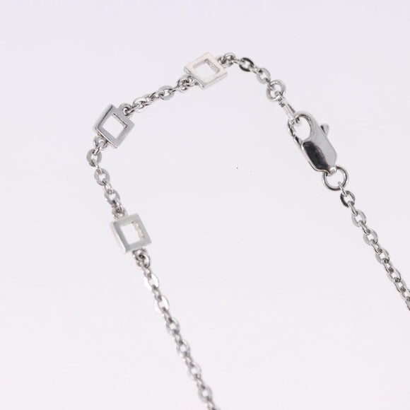 Christian Dior Heart Arrow Bracelet Metal Silver Auth am12479M