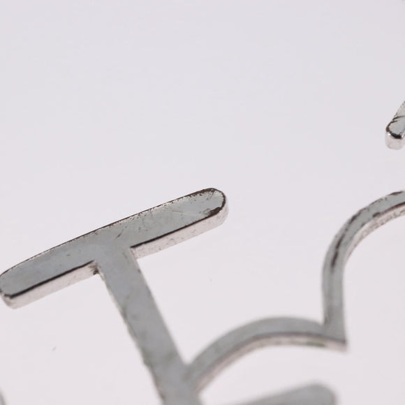 Christian Dior Heart Arrow Bracelet Metal Silver Auth am12479M