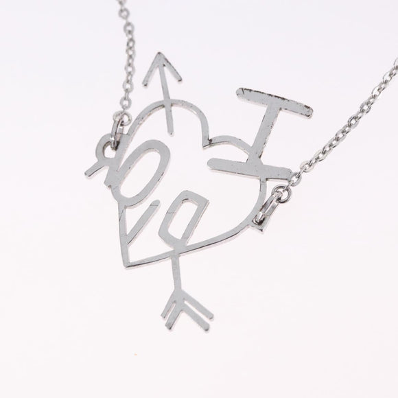 Christian Dior Heart Arrow Bracelet Metal Silver Auth am12479M