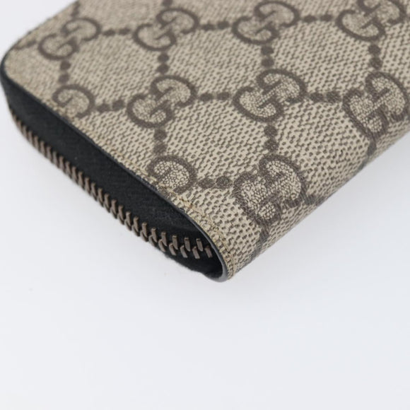 LOUIS VUITTON GG Supreme Coin Purse PVC Beige Gold Tone 431482 LV Auth am12481V