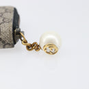 LOUIS VUITTON GG Supreme Coin Purse PVC Beige Gold Tone 431482 LV Auth am12481V-17