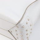 TOD’S x Alber Elbaz Hand Bag Leather White Silver Auth am12484V-9