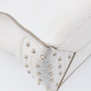 TOD’S x Alber Elbaz Hand Bag Leather White Silver Auth am12484V-18