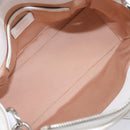 TOD’S x Alber Elbaz Hand Bag Leather White Silver Auth am12484V-10