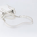 TOD’S x Alber Elbaz Hand Bag Leather White Silver Auth am12484V-8