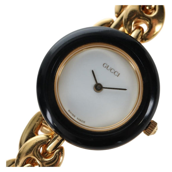 GUCCI Change Bezel Watches Metal Gold Multicolor Auth am12485M