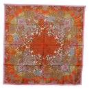 HERMES Carre 90 Scarf Silk ""Maitres de la Foret"" Multicolor Auth am12487M-1