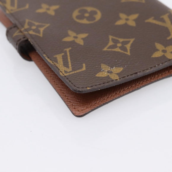 LOUIS VUITTON Monogram Agenda PM Day Planner Cover R20005 LV Auth am12492V