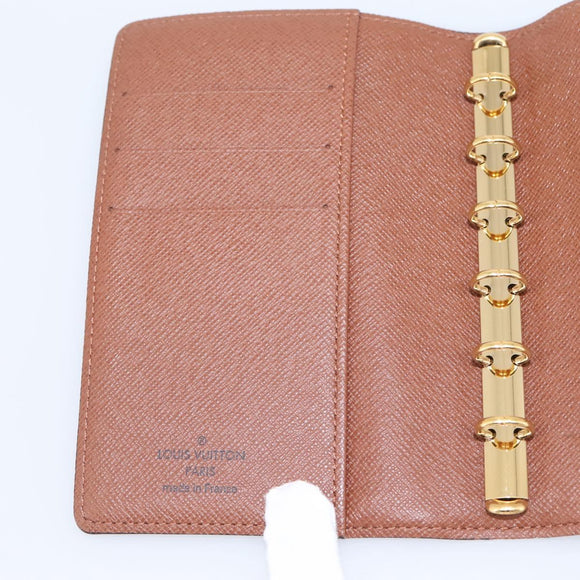 LOUIS VUITTON Monogram Agenda PM Day Planner Cover R20005 LV Auth am12492V