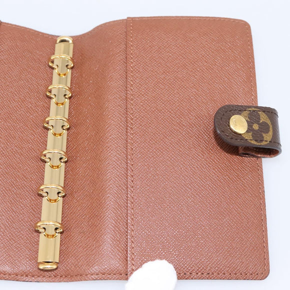 LOUIS VUITTON Monogram Agenda PM Day Planner Cover R20005 LV Auth am12492V