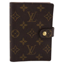 LOUIS VUITTON Monogram Agenda PM Day Planner Cover R20005 LV Auth am12492V-13