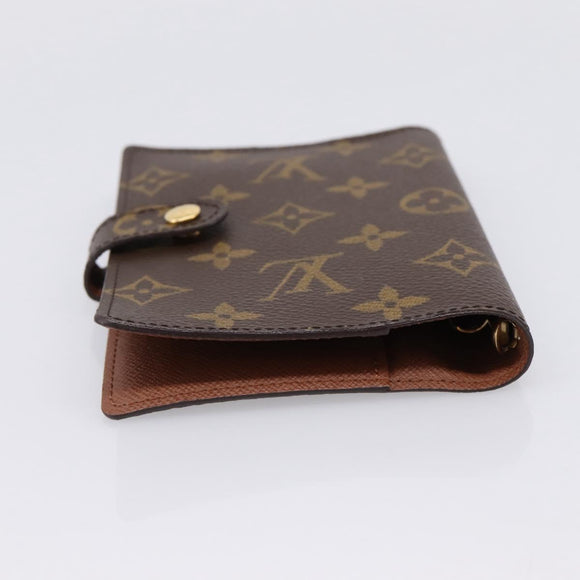 LOUIS VUITTON Monogram Agenda PM Day Planner Cover R20005 LV Auth am12492V