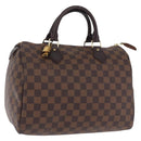 LOUIS VUITTON Damier Ebene Speedy 30 Hand Bag N41364 LV Auth am12493V-1