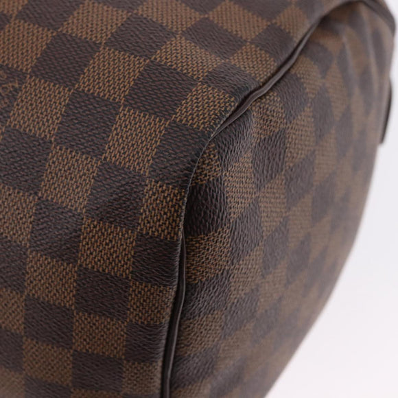 LOUIS VUITTON Damier Ebene Speedy 30 Hand Bag N41364 LV Auth am12493V