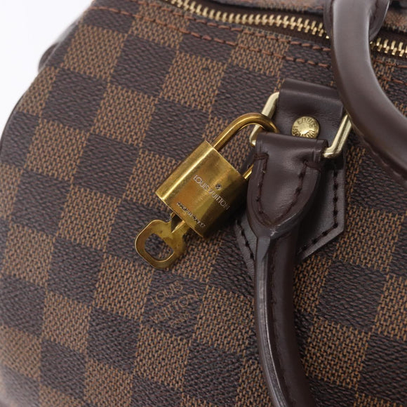 LOUIS VUITTON Damier Ebene Speedy 30 Hand Bag N41364 LV Auth am12493V