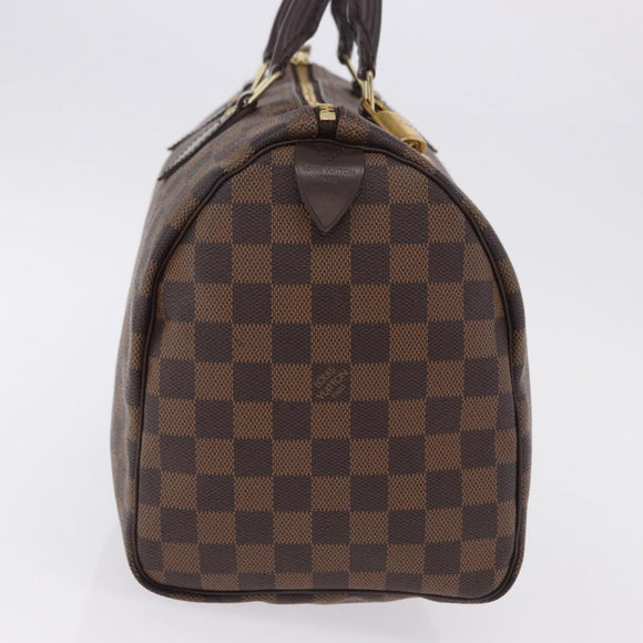 LOUIS VUITTON Damier Ebene Speedy 30 Hand Bag N41364 LV Auth am12493V