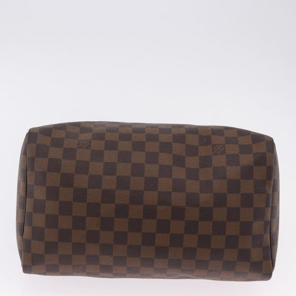 LOUIS VUITTON Damier Ebene Speedy 30 Hand Bag N41364 LV Auth am12493V
