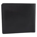 BURBERRY Nova Check Wallet Leather Black Auth am12497V-2