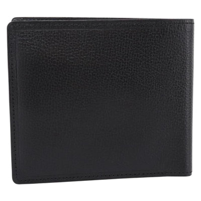 BURBERRY Nova Check Wallet Leather Black Auth am12497V - 0