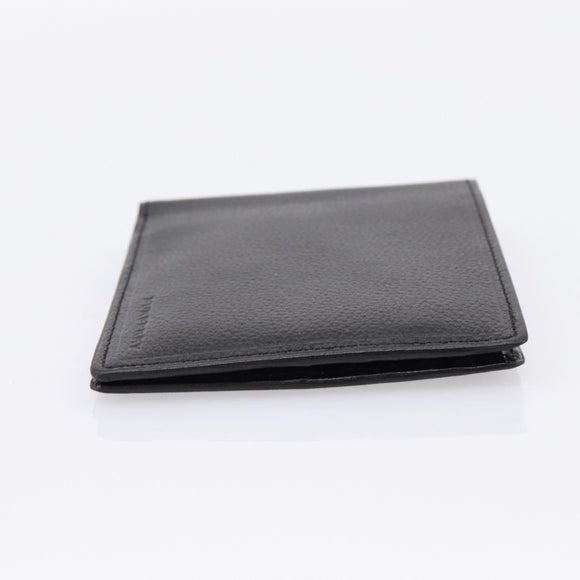 BURBERRY Nova Check Wallet Leather Black Auth am12497V